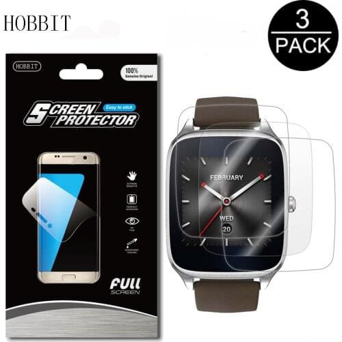 3Pack For ASUS ZenWatch 2 W1501Q 1.63inch Anti-shock 7H Nano Cover Film Explosion-proof SmartWatch Film Screen Protector