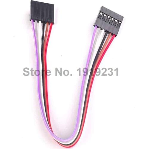 5PCS 6 pin F/F Jumper Wire 200mm Female to Female Dupont Cable for Arduino FZ0243