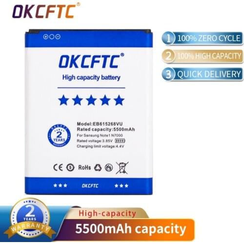 5500mAh EB615268VU Rechargeable Smart Phone Battery for Samsung Galaxy Note i9220 i9220 Note1 i889 GT-N7000 i9228