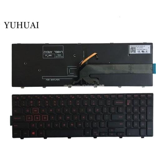 US keyboard For Dell Inspiron 15-5577 5576 5749 7557 7559 3541 3542 3543 5542 5545 Laptop English Keyboard With Backlit/frame