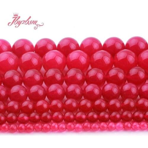 6/8/10/12mm Round Plum Jades Beads Smooth Loose Ball Stone Beads For DIY Necklace Bracelets Earring Jewelry Making Strand 15"