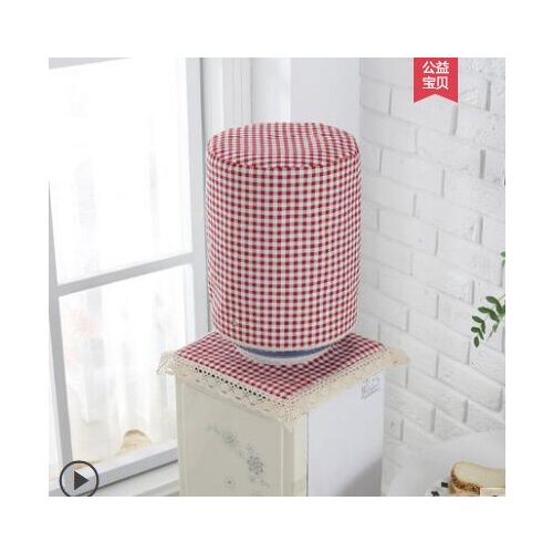 Cotton and linen cloth art drinking fountain cover dust cover pastoral style bucket cover 2-piece modern minimalist bucket cover