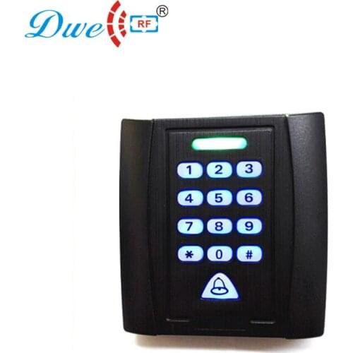 Low cost 125khz plastic access control keypad stand alone RF controller support external door bell