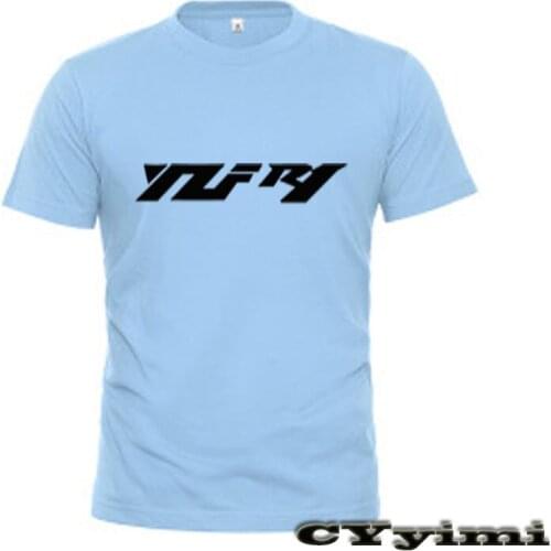 For Yamaha YZFR1 YZF-R1 T Shirt Men New LOGO T-shirt 100% Cotton Summer Short Sleeve Round Neck Tees Male