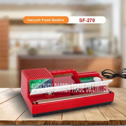 SF-270 220V Household Food Vacuum Sealer Packaging Machine Film Sealer Vacuum Packer 300W manual sealing machine