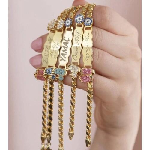 Customized Bracelets Child And Baby Bracelet Boy Girls Children Bracelet Personalized Baby Gift Bracelet With Names For Children