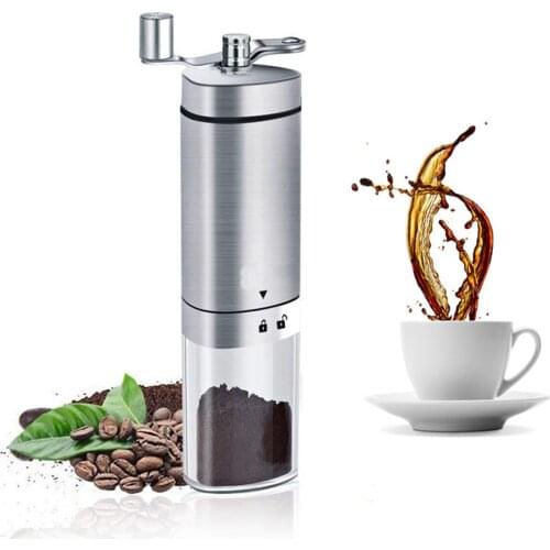Coffee Grinder Stainless Steel Manual Grinding Machine Hand Crank Coffee Grinder Suitable For Travel Picnic Camping Hiking