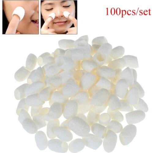Natural Silk Cocoons Facial Skin Care 100Pcs Organic Silkworm Balls Purifying Whitening Exfoliating Scrub Blackhead Acne Remover