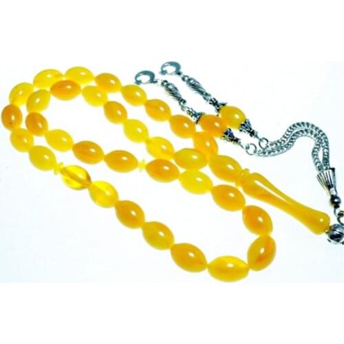 BEST ROSARY Mockingbird Marble Compressed Amber Made in Turkey Unisex 33pcs. Zikr Muslim Stress