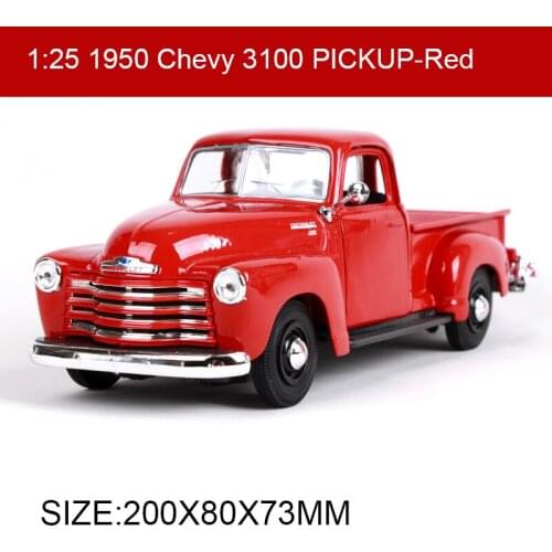Maisto 1:25 1950 Chevy 3100 Pickup Diecast Model Car Metal Car Kids Toys Truck Car simulation model For Gift Collection