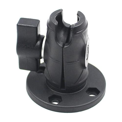 Single Socket Arm with Round Swivel Plate