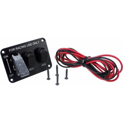 Jtron car switch panel toggle switch DC12V20A quick off cover for racing 2 rocker for car light combine switch for car boat RV