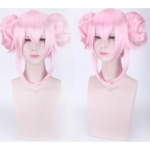 FGO Koyanskaya Wig Long Cherry Pink Hair Wig Anime Game Fate/Grand Order Apocrypha Cosplay Hair Synthetic Cosplay Wig 35cm