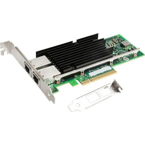PCI-E 10 Gigabit Server Network Card PCI-E X8 Dual Electrical Port 10GbE Ethernet NICs RJ-45 Optical Fiber Network Card