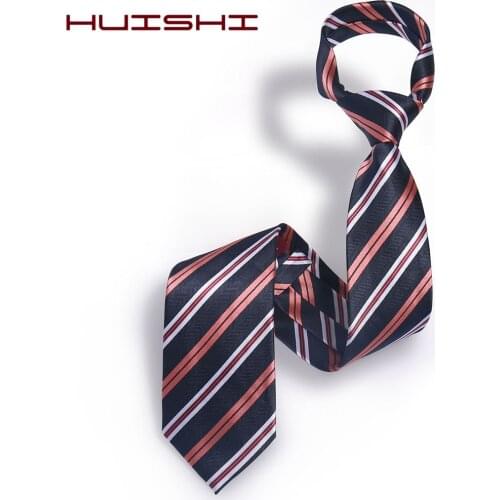 HUISHI Gift Men Luxury Necktie 1200 Needles 8cm Ties For Men High Quality Jacquard Wedding Necktie 2020 New Style Tie Stripe