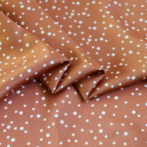 100cm*150cm Polka dot geometric satin fabric soft crepe charmeuse hair band textile soft