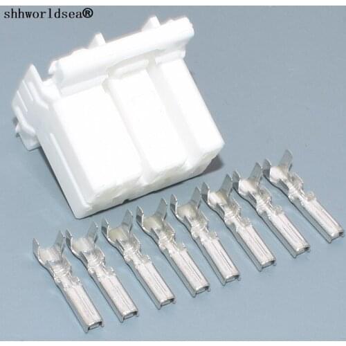 Shhworldsea auto 8 pin 1.8mm plastic housing plug wiring harness female connector plug 173850-1