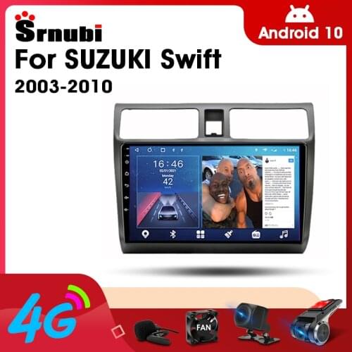 2 Din Android 10 Car Player Stereo audio Radio for Suzuki Swift 2003-2010 Multimedia Video Touch Screen 4G Wifi Speaker MP5 DVD