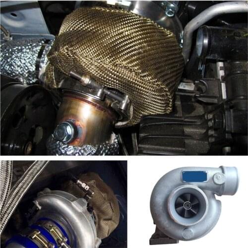 Heat Shield Cover Blanket Protection Wrap Glass Fiber Wrap Full Titanium High Temperature Resistance Turbo Charger Protection