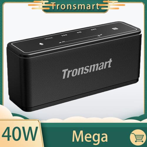 Tronsmart Element Mega Bluetooth 5.0 Portable NFC Music Speaker with Up to 40W Output 3D Digital Sound Touch Control