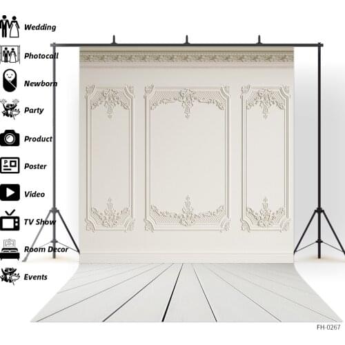 Retro Interior Wooden Wall Wood Floor Vinyl Backdrops Photography Background For Newborn Baby Food Toy Party Portrait Photocall