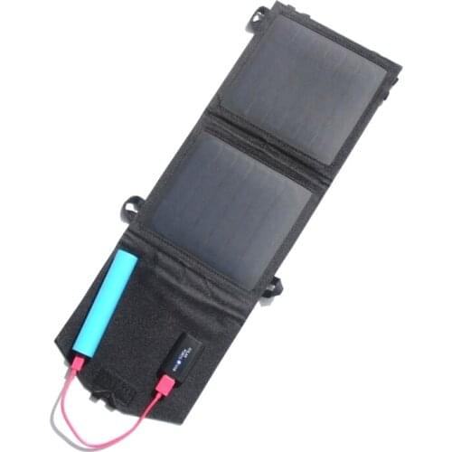 High Power Solar Panel Folding Waterproof 8W 5V Sun Power Solar Cells Charger For Iphone/Mobile Backpack Camping Hiking