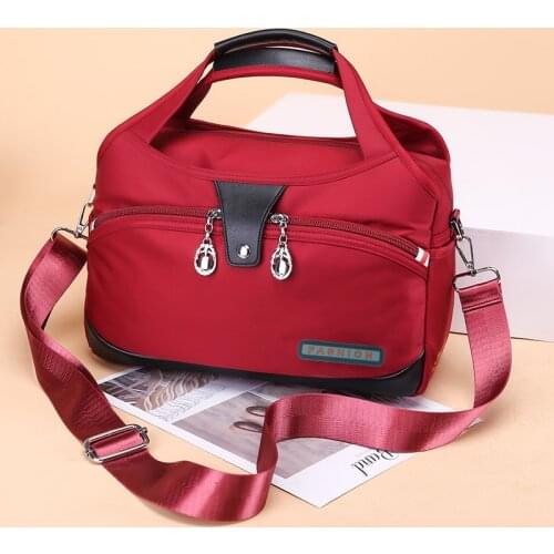 Female Large Capacity Nylon Handbag Messenger Bag Womens Shoulder Bag Fashion Womens Single Shoulder Bags Casual Travel Bags