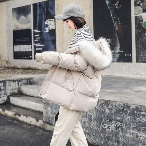 Korean Style Girls Winter Down Coats Jackets for Women Parkas
