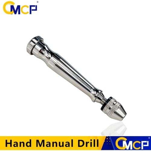 1pc Mini Micro Aluminum Hand Drill Hand Manual Drill Chuck For 0.3-3.9mm Twsit Drill Bit Hand Twist Drill