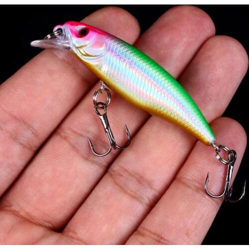 1PCS mini Fishing Lure Sinking Minnow Wobbler Professional Baits 6cm 4.3g Crankbait