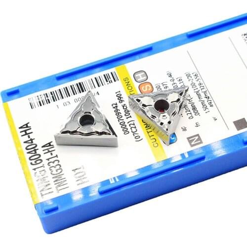 10PCS TNMG160404 HA H01 Aluminum Alloy Turning Blade Carbide CNC Lathe Tool Aluminum Alloy Wood Turning Tool