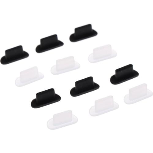 10PCS Silicone Wear-resistant Phone Earphone Case Tablet Dust Plugs For iPhone 5S 6 8P iPhone 11 iPhone 12 Pro AirPods Headset