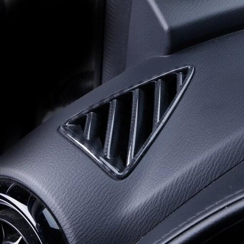 2pcs for mazda CX-3 2018 Vent Decoration frame Carbon fiber pattern