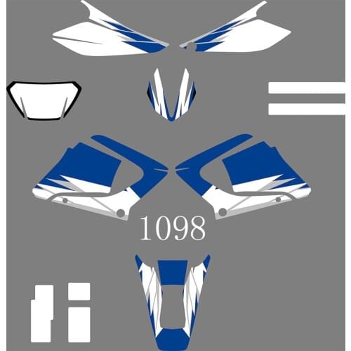 3M Motorcycle Team Graphic & Backgrounds Decal Sticker Kits for DT X 125 2004-2007