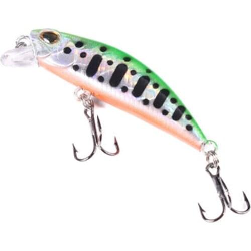 A5KC 5 Pcs Crankbaits Fishing Lure Metal Hooks Wobblers Minnow Trout 4.5g 6cm Artificial Hard Bait