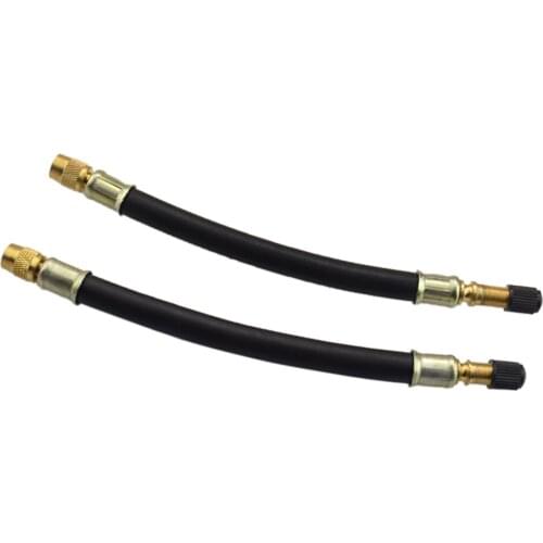 2 Pcs 180mm Tyre Tire Valve Stem Extension Adaptors Car Truck Trailer RV W/ Cap