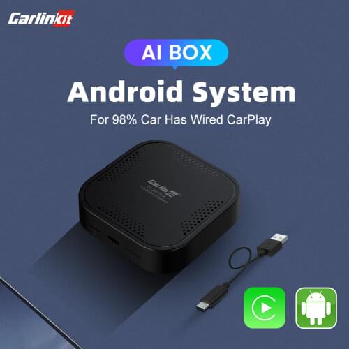 Carlinkit AI Box Android 9.0 Activator Support Wireless Apple CarPlay Android Auto Dual Bluetooth Qualcomm 8-core 4G+64G 1.8GHz