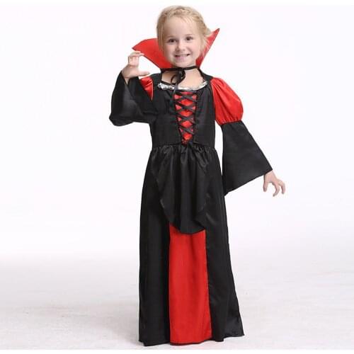 Children Vampire Cosplay Costume Kids Halloween Performance Costumes Holiday Children Clothing Show Dress Role Playing Clothes