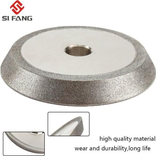 78mm Diamond Grinding Wheel Dish Grinder Circle Sharpener Disc for Carbide Metal Tungsten Steel Milling Cutter Tool 200Grit