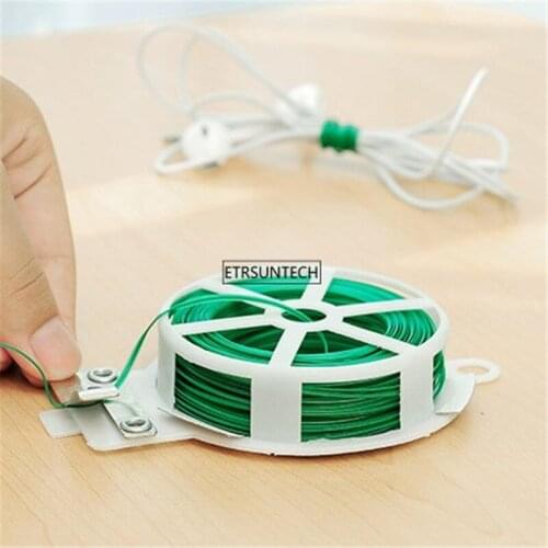 50pcs Plastic Iron Roll Wire Twist Wire Metal Cable Ties Garden Cable Ties Multi Packaging Rope Wiring Accessories Durable
