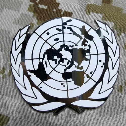 UN UNITED NATIONS METAL BERET CAP METAL BADGE PIN COCKADE