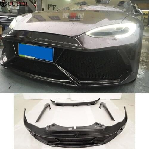 MODEL S FRP Car Body Kits Front Bumper Side Skirts Rear Bumpers For Tesla MODEL S 2014 2015