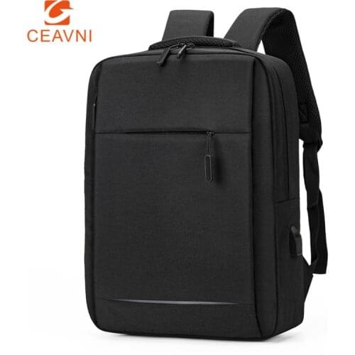 NEW Men Laptop Backpack 14 Inch USB Charging Waterproof Casual Large Capacity Male Computer Bag Business Notebook Backpacks