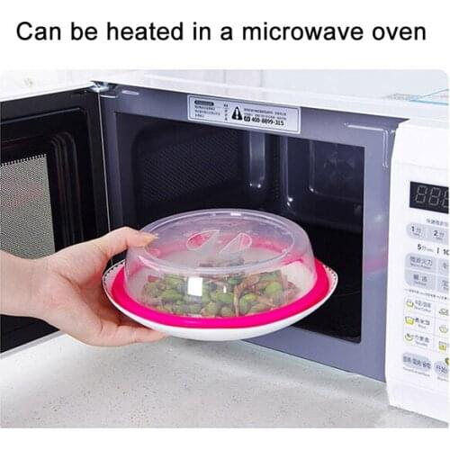 Newly Food Microwave Hover Anti-Sputtering Cover Oven Oil Cap Sealed Plastic Dish Anti Splash