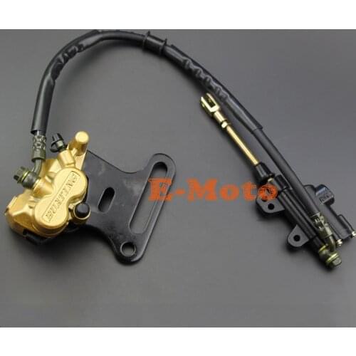 NEW 15mm Hydraulic Rear Disc Brake Caliper Cylinder System With Pad For 70cc 110cc 125cc 140cc 150cc PIT PRO Dirt Bike
