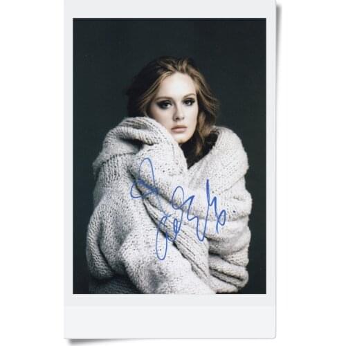 Signed Adele Adkins autographed photo 7 inches free shipping 09201701
