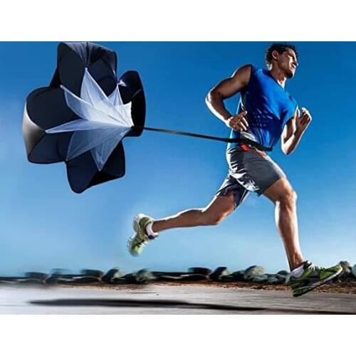 56 Inch Speed Drills Resistance Parachute Quick Release Strap Adjustable Waist Belt for Ice Hockey Running Speed Training