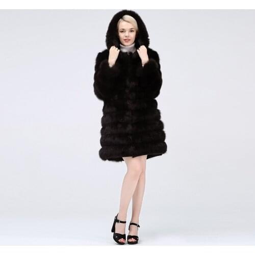 Genuine Fur Coat Real Fox Fur Jacket Womens Clothing Winter Warm Coat Natural Fur Coat Real Fox Fur Vest