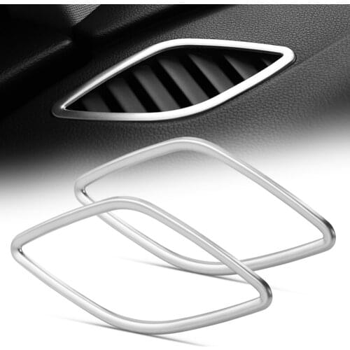 Car Styling Air outlet conditioning Cover Decorative stainless steel frame Accessories lnterior sticker For Audi A3 8V 2013-2020