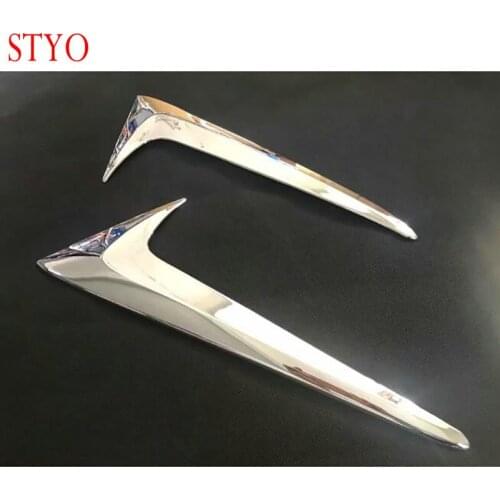 STYO Car ABS Chrome Rear Window Spoiler Side Cover Tail Triangle Trim for MAZDAS CX-8 CX8 2018